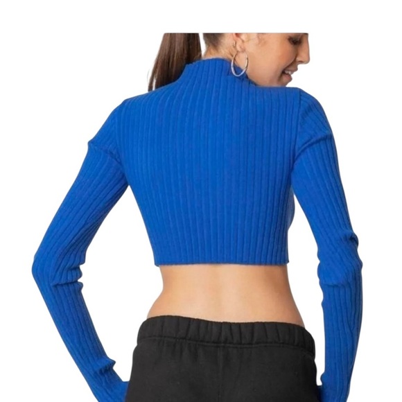 Edikted Bonnie Rib Crop Sweater - Picture 2 of 6